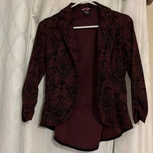 Body Central blazer size small Maroon & black